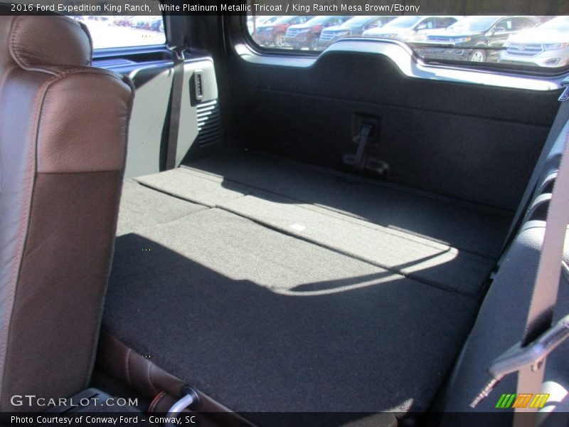 White Platinum Metallic Tricoat / King Ranch Mesa Brown/Ebony 2016 Ford Expedition King Ranch