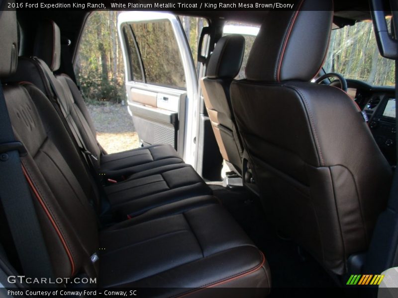 White Platinum Metallic Tricoat / King Ranch Mesa Brown/Ebony 2016 Ford Expedition King Ranch