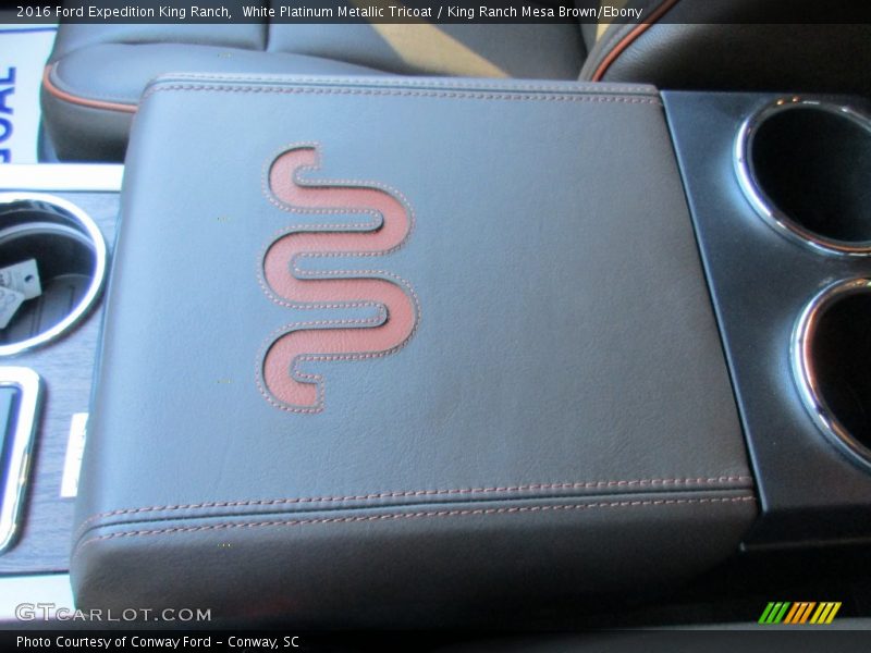 White Platinum Metallic Tricoat / King Ranch Mesa Brown/Ebony 2016 Ford Expedition King Ranch