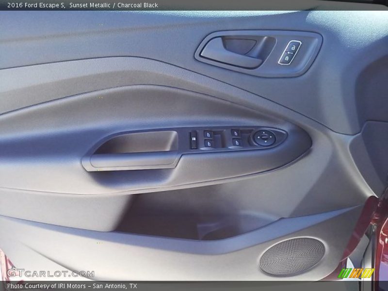 Sunset Metallic / Charcoal Black 2016 Ford Escape S