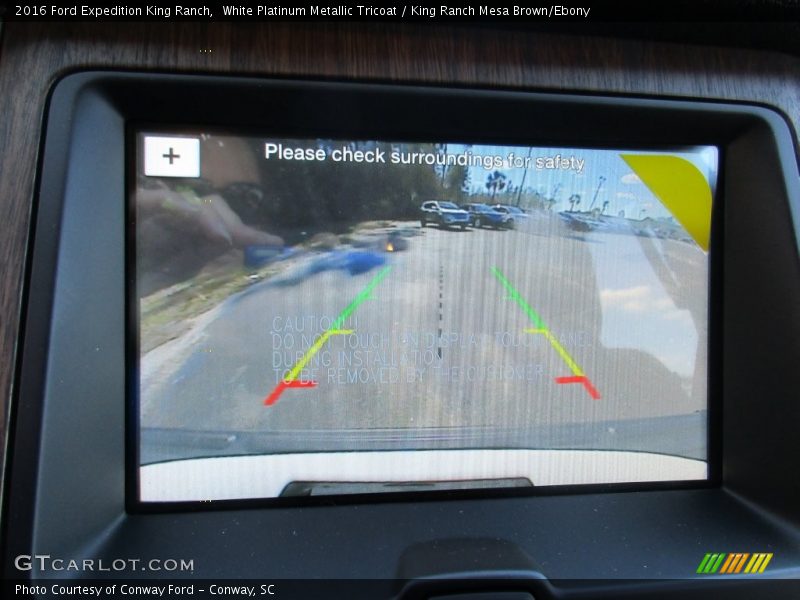 White Platinum Metallic Tricoat / King Ranch Mesa Brown/Ebony 2016 Ford Expedition King Ranch