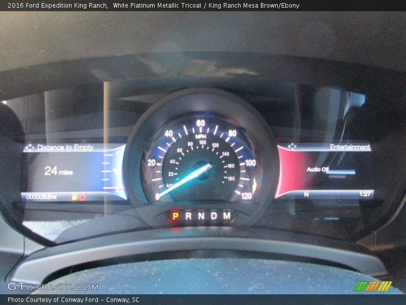 White Platinum Metallic Tricoat / King Ranch Mesa Brown/Ebony 2016 Ford Expedition King Ranch
