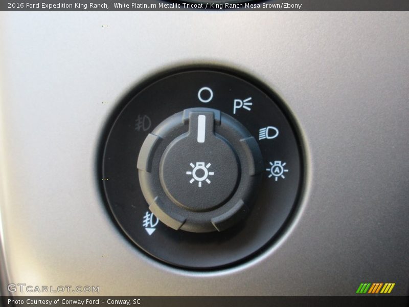White Platinum Metallic Tricoat / King Ranch Mesa Brown/Ebony 2016 Ford Expedition King Ranch