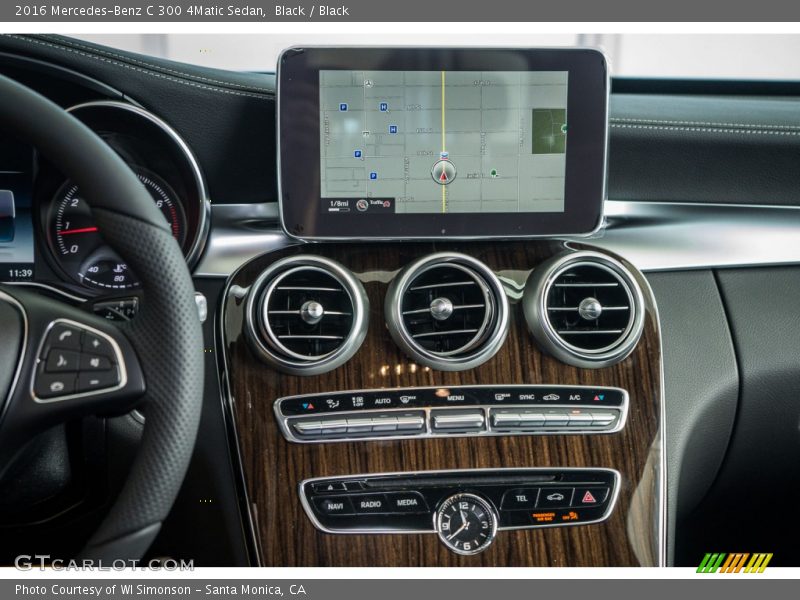 Black / Black 2016 Mercedes-Benz C 300 4Matic Sedan