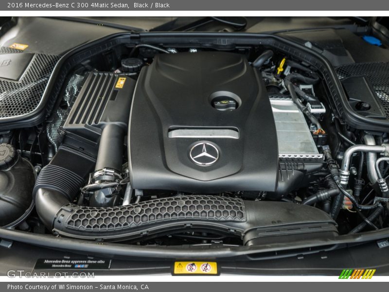 Black / Black 2016 Mercedes-Benz C 300 4Matic Sedan