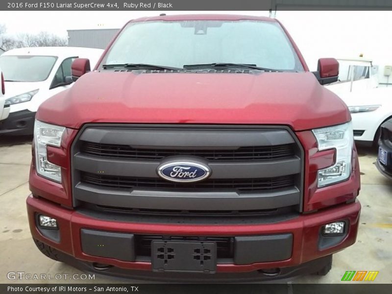 Ruby Red / Black 2016 Ford F150 Lariat SuperCrew 4x4