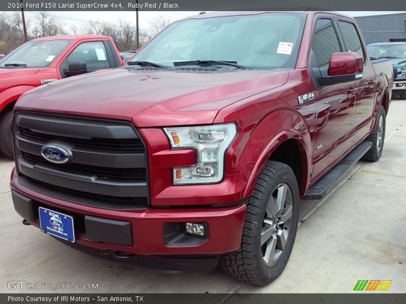 Ruby Red / Black 2016 Ford F150 Lariat SuperCrew 4x4