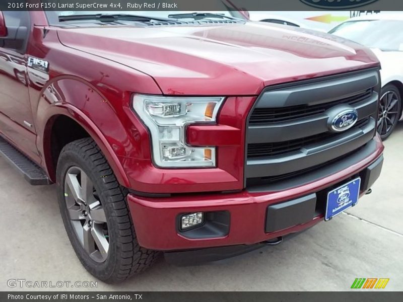 Ruby Red / Black 2016 Ford F150 Lariat SuperCrew 4x4