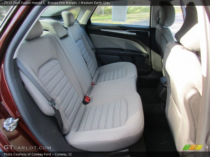 Bronze Fire Metallic / Medium Earth Gray 2016 Ford Fusion Hybrid S