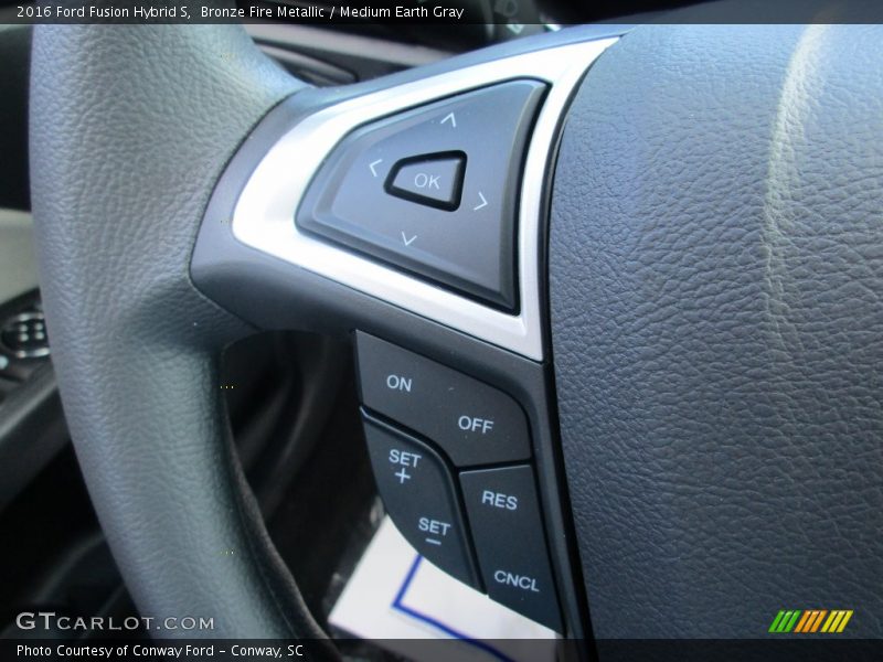 Bronze Fire Metallic / Medium Earth Gray 2016 Ford Fusion Hybrid S