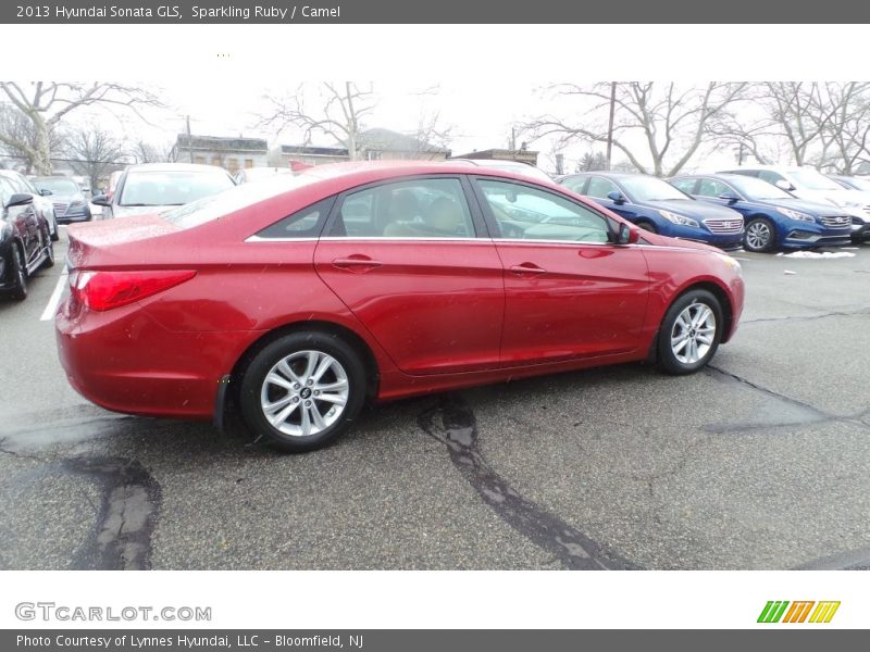 Sparkling Ruby / Camel 2013 Hyundai Sonata GLS