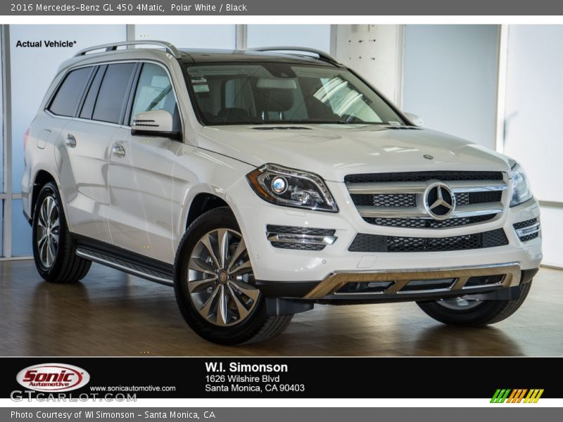 Polar White / Black 2016 Mercedes-Benz GL 450 4Matic