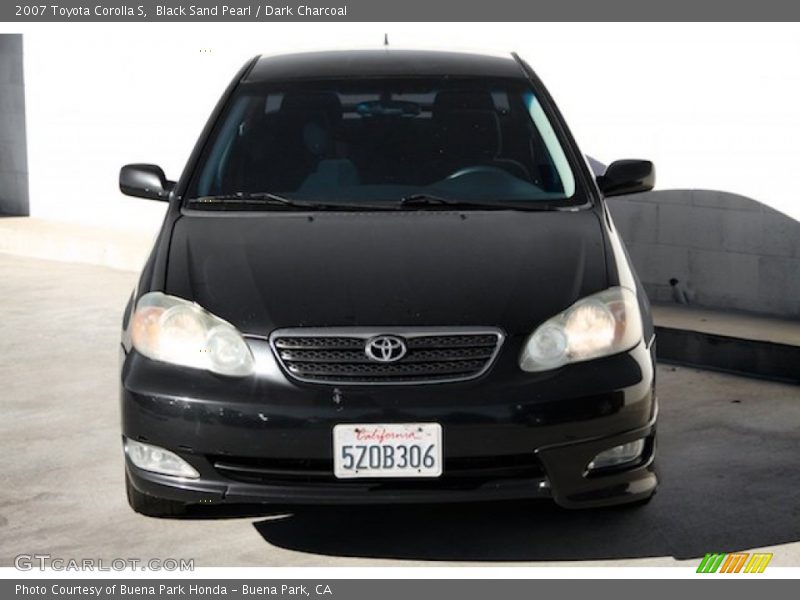 Black Sand Pearl / Dark Charcoal 2007 Toyota Corolla S