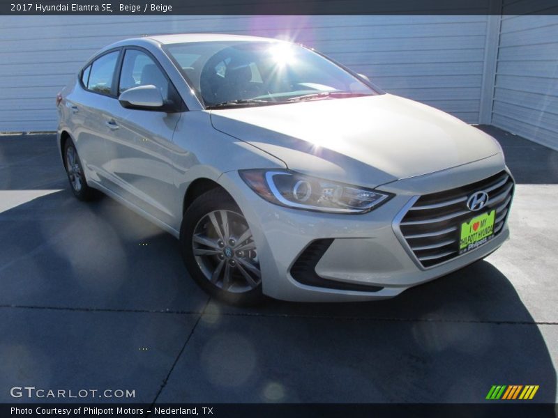 Beige / Beige 2017 Hyundai Elantra SE