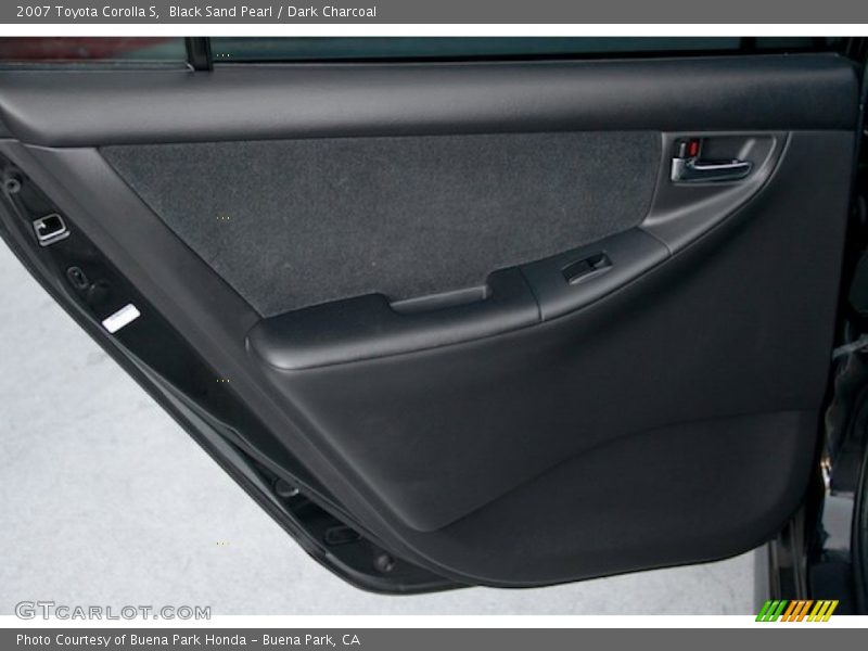 Black Sand Pearl / Dark Charcoal 2007 Toyota Corolla S