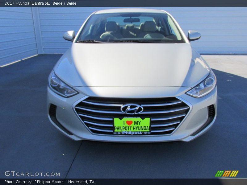 Beige / Beige 2017 Hyundai Elantra SE
