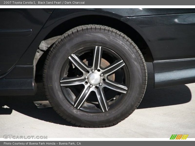 Black Sand Pearl / Dark Charcoal 2007 Toyota Corolla S
