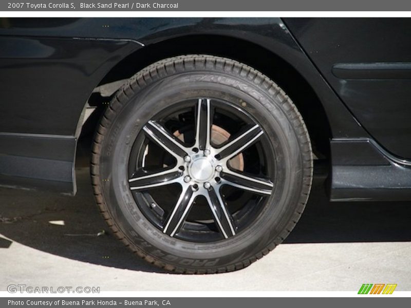 Black Sand Pearl / Dark Charcoal 2007 Toyota Corolla S