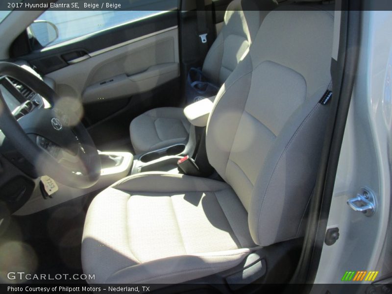 Beige / Beige 2017 Hyundai Elantra SE