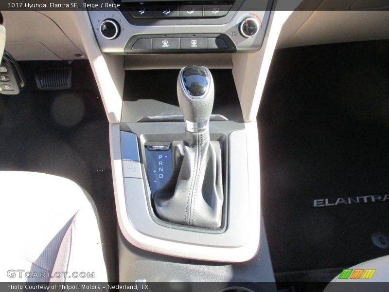 Beige / Beige 2017 Hyundai Elantra SE