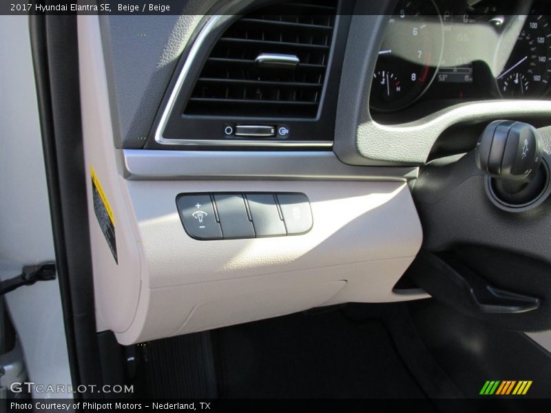 Beige / Beige 2017 Hyundai Elantra SE