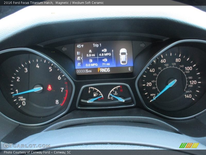 Magnetic / Medium Soft Ceramic 2016 Ford Focus Titanium Hatch