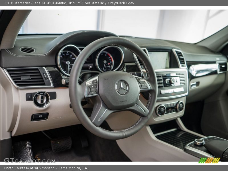 Iridium Silver Metallic / Grey/Dark Grey 2016 Mercedes-Benz GL 450 4Matic