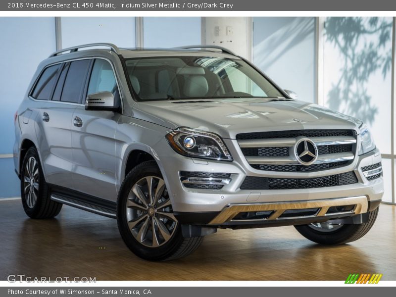 Iridium Silver Metallic / Grey/Dark Grey 2016 Mercedes-Benz GL 450 4Matic