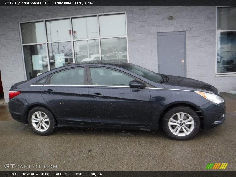 Pacific Blue Pearl / Gray 2012 Hyundai Sonata GLS