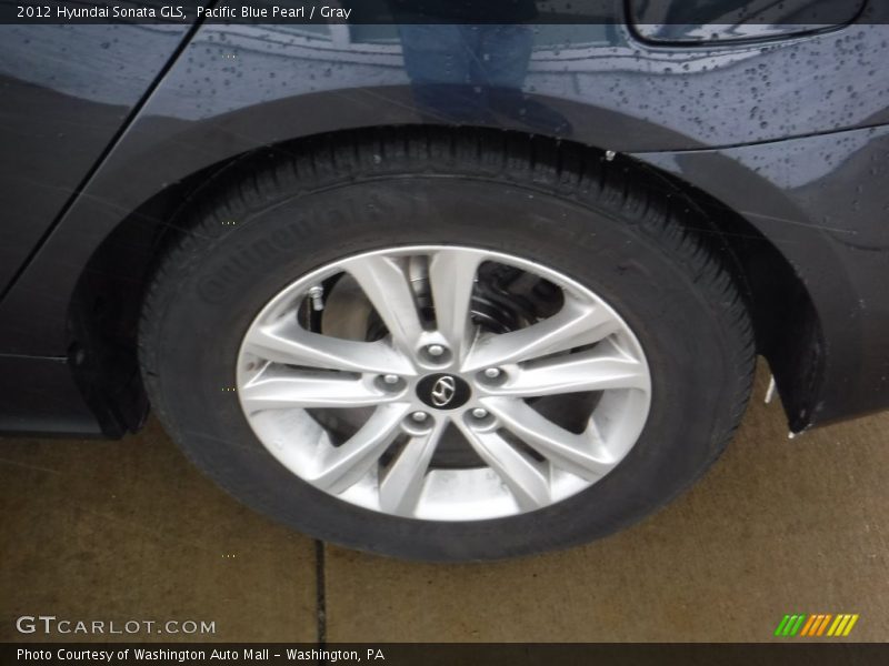 Pacific Blue Pearl / Gray 2012 Hyundai Sonata GLS