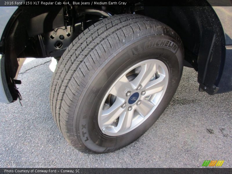 Blue Jeans / Medium Earth Gray 2016 Ford F150 XLT Regular Cab 4x4