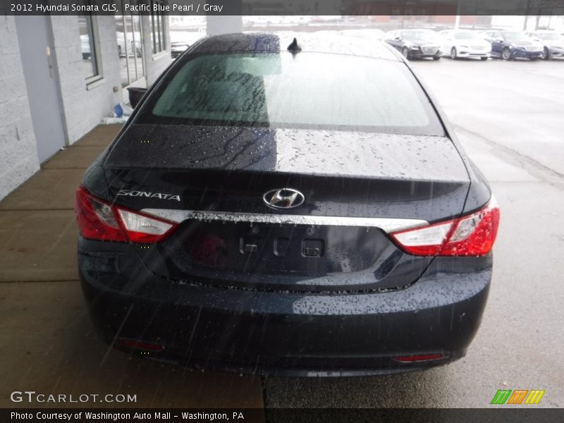 Pacific Blue Pearl / Gray 2012 Hyundai Sonata GLS