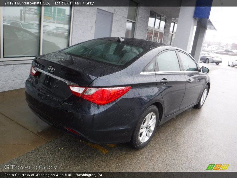 Pacific Blue Pearl / Gray 2012 Hyundai Sonata GLS