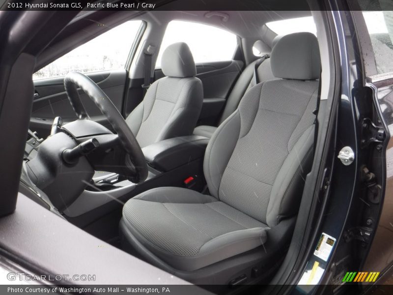 Pacific Blue Pearl / Gray 2012 Hyundai Sonata GLS