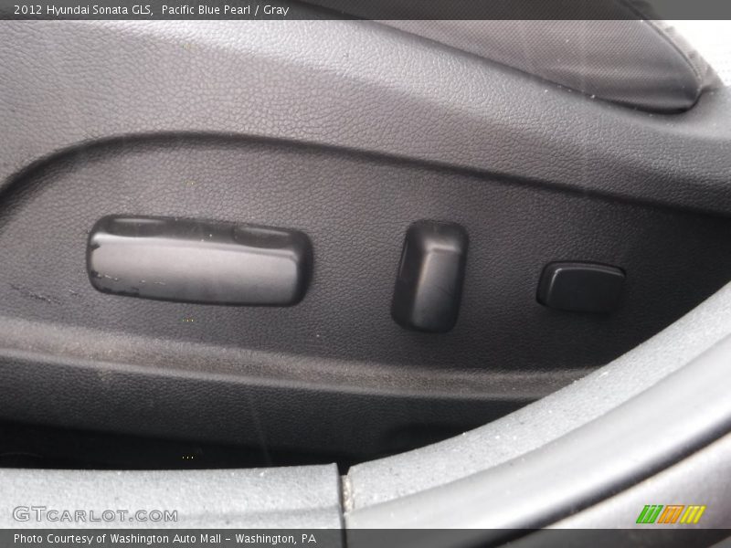 Pacific Blue Pearl / Gray 2012 Hyundai Sonata GLS