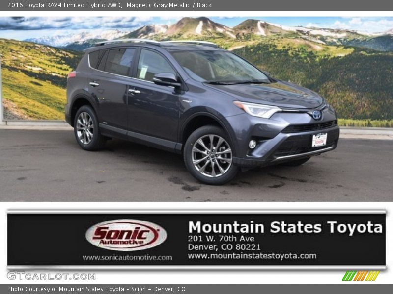Magnetic Gray Metallic / Black 2016 Toyota RAV4 Limited Hybrid AWD