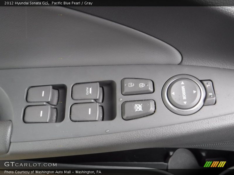 Pacific Blue Pearl / Gray 2012 Hyundai Sonata GLS