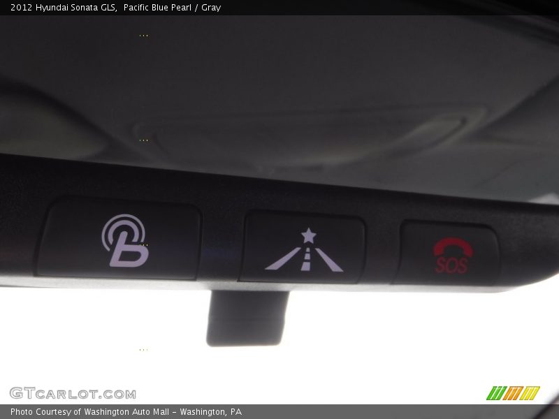 Pacific Blue Pearl / Gray 2012 Hyundai Sonata GLS