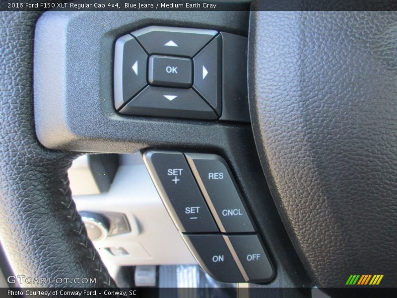 Blue Jeans / Medium Earth Gray 2016 Ford F150 XLT Regular Cab 4x4