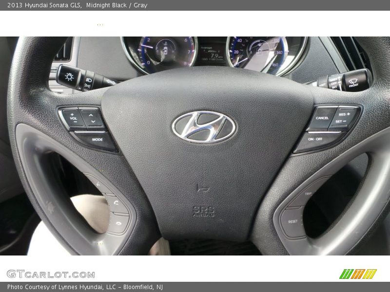 Midnight Black / Gray 2013 Hyundai Sonata GLS