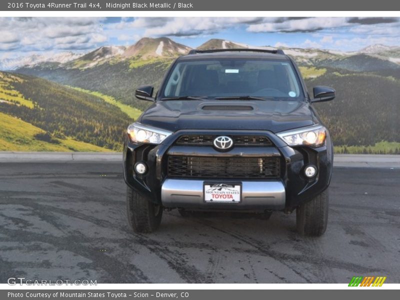 Midnight Black Metallic / Black 2016 Toyota 4Runner Trail 4x4