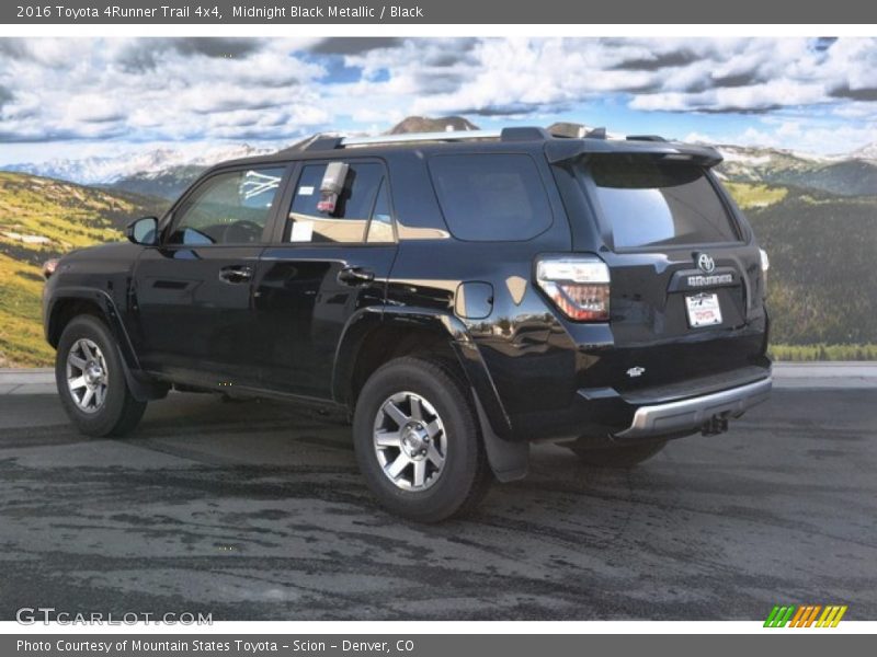 Midnight Black Metallic / Black 2016 Toyota 4Runner Trail 4x4