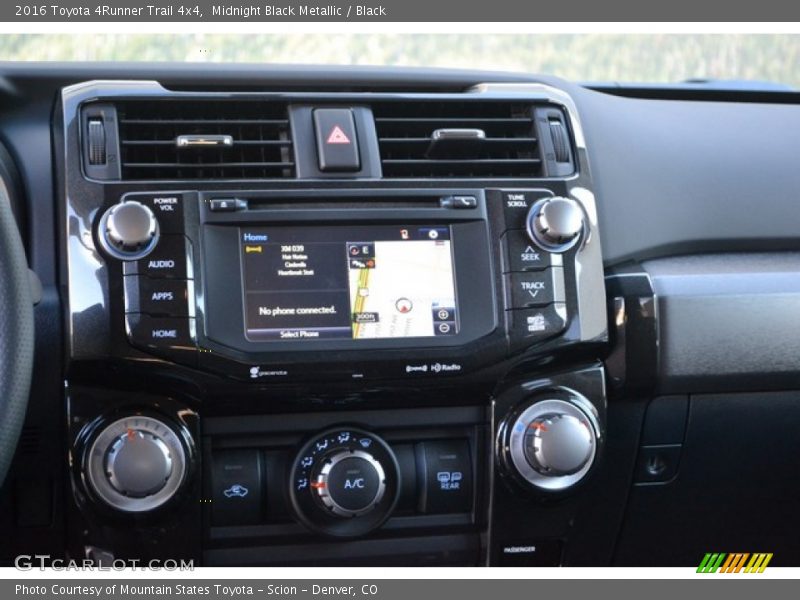 Midnight Black Metallic / Black 2016 Toyota 4Runner Trail 4x4