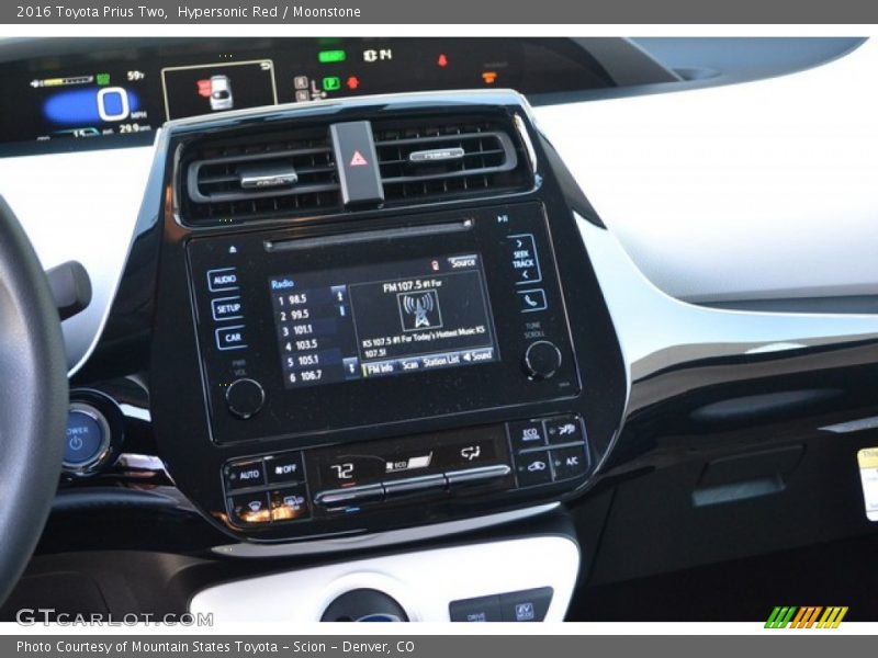 Hypersonic Red / Moonstone 2016 Toyota Prius Two