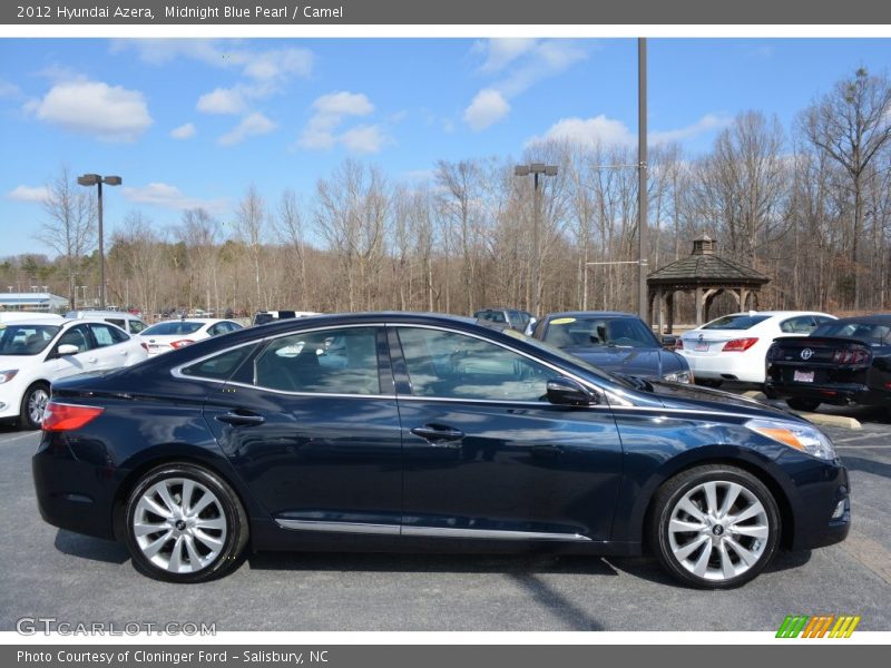 Midnight Blue Pearl / Camel 2012 Hyundai Azera