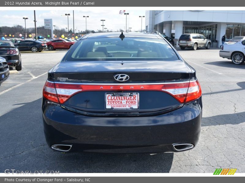 Midnight Blue Pearl / Camel 2012 Hyundai Azera