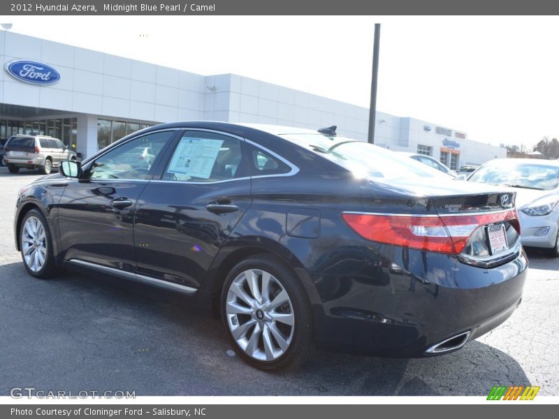 Midnight Blue Pearl / Camel 2012 Hyundai Azera