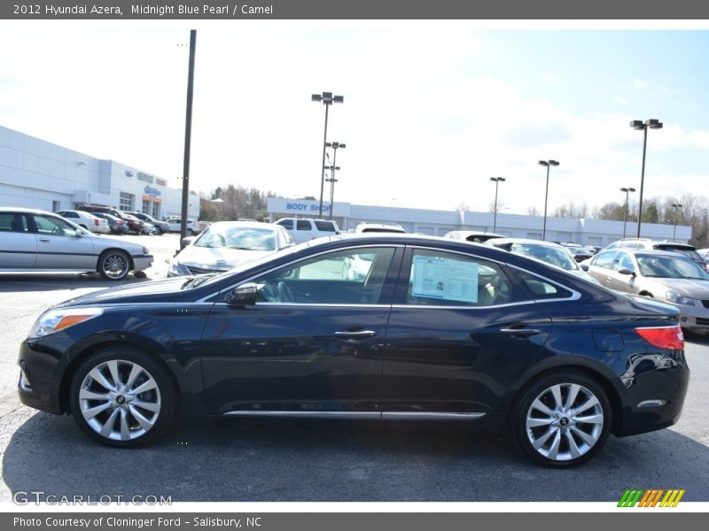 Midnight Blue Pearl / Camel 2012 Hyundai Azera