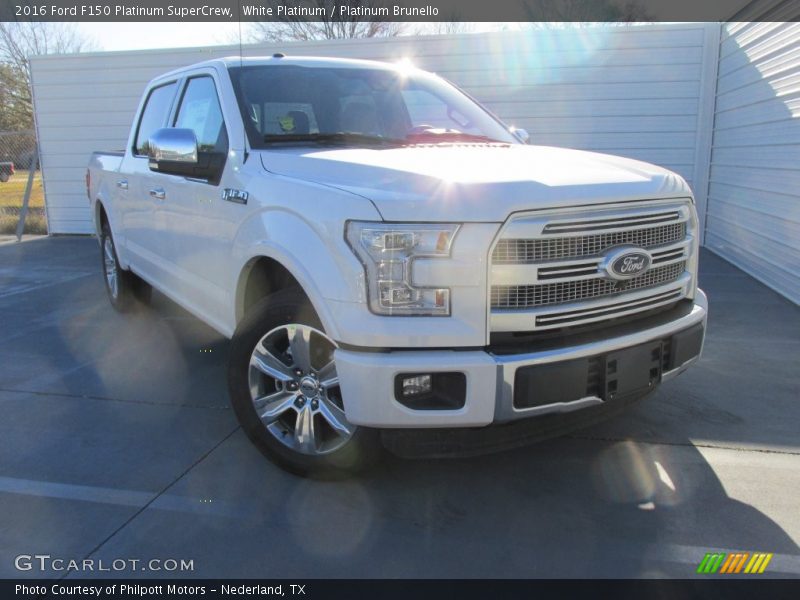 White Platinum / Platinum Brunello 2016 Ford F150 Platinum SuperCrew