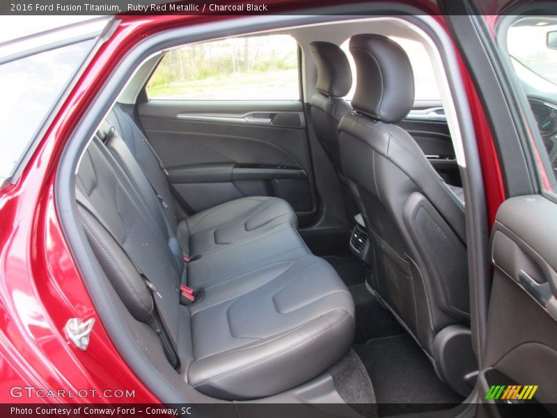 Ruby Red Metallic / Charcoal Black 2016 Ford Fusion Titanium